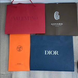 Valentino Goyard Hermès Dior Shopping bags